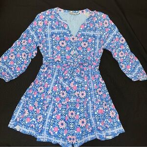 Vineyard Vines Blue and Pink Floral Dress